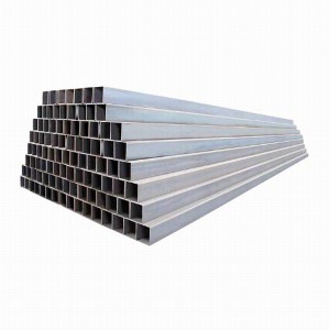 Manufaktur Q235 Cold Rolled Black Annealed Steel Pipe Bagian Baja Berongga Tabung Persegi