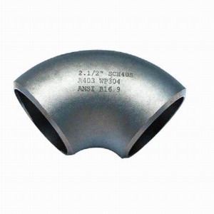 Manufacturing Stainless Steel 304 316L Tube Welding Connection Elbow for Pipe Fitting Pipe Welding Elbow for Industry