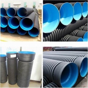 Manufacturing Plastic Pipe Pn8-16 High Density Polyethylene HDPE Pipe DN 200mm DN315mm DN1000m Pipe for Water Pipe Supply