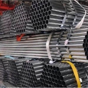 Produzione di tubi in acciaio zincato a caldo utilizzati nella recinzione Gi ERW Steel ASTM 53 Gr.B